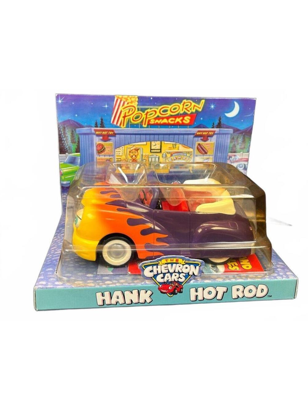 Vintage Chevron Cars Hank Hot Rod Toy Car in Original Packaging 2001